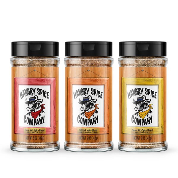 HSC – Full Line – Product Mockup – 2025_05 Hangry Spice 3 Pack