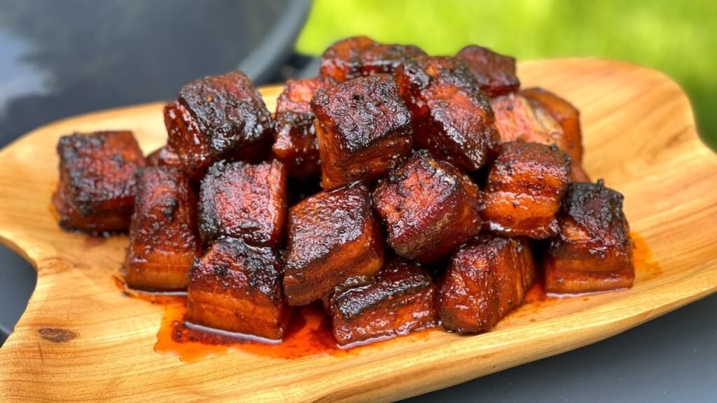 Smoked Pork Belly Burnt Ends