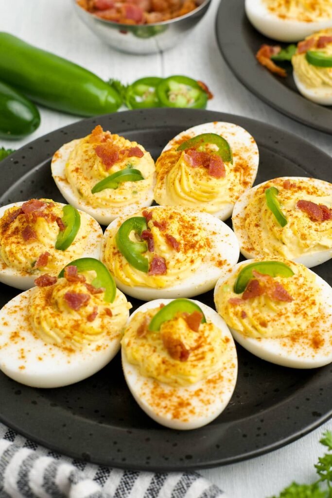 Sweet Kick Seasoning Deviled Eggs